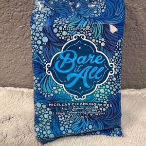 Perfectly Posh~Bare It All~micellar cleansing wipes~New and Sealed package